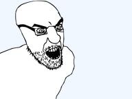 glasses meta:not_a_fucking_duplicate open_mouth soyjak stubble template transparent_background variant:kliksjak vectorized // 480x360 // 22.9KB
