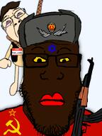 ak-47 blue_eyes communism east_germany garf_(user) gdr han_solo_(namefag) hanging hello_my_name_is_(sticker) judaism kike meta:namefags name_tag silberfisch_(namefag) star_of_david star_of_remphan subvariant:neutralplier variant:bernd variant:markiplier_soyjak // 600x800 // 160.5KB