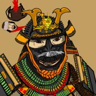3soyjaks armor asian blood full_body headless historical history japan mongol_empire mongolia samurai variant:feraljak variant:impish_soyak_ears yellow_skin // 1500x1500 // 1.6MB