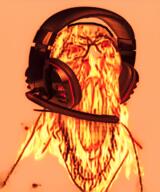 fffffffuuuuuuuuuuuu fire glasses headphones headset nosebleed orange_background rage red_background red_eyes seethe soyjak stretched_chin stretched_mouth stubble subvariant:feralrage variant:feraljak // 640x768 // 649.0KB