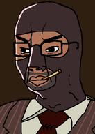 cigarette clothes mask necktie spy_(tf2) suit team_fortress_2 variant:chudjak // 649x912 // 32.0KB