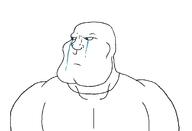 100 artist:toniylijani bald blue_eyes buff clothes crybaby crying eyebrows eyes_like_the_o-o-cean low_effort meta:GET meta:revjak muscular_male nose sad subvariant:mexiaryan template variant:meximutt wrinkles // 1360x928 // 16.7KB