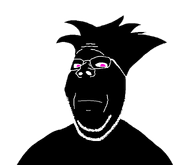 black_watch_(user) glasses grey_skin meta:namefags stubble subvariant:wholesome_soyjak transparent_background vantablack variant:gapejak // 1400x1200 // 60.1KB