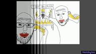 3soyjaks animated arm banana doctor ear ear_surgery food fruit glasses hand holding_object melobyte music mustache open_mouth smile sound soyjak stubble text variant:markiplier_soyjak variant:two_pointing_soyjaks video // 1272x720, 48.7s // 5.1MB