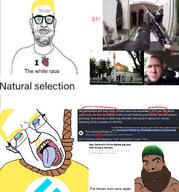 blond blue_eyes brown_hair brown_nationalism brown_power brown_skin brown_supremacy hanging natural_selection nazism template that_was_unfair total_aryan_death total_white_death trend:aryan twd variant:chudjak variant:cobson variant:microplasticsjak white_skin // 2000x2149 // 2.5MB