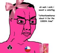 chile colorcuck flag:chile namefags nudev pink_chud pink_skin queen_of_spades ribbon ribbon_(namefag) slut variant:chudjak // 984x906 // 141.8KB