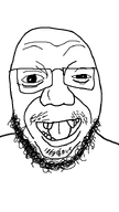 artist:finocide crooked_teeth glasses looking_at_you nose raised_eyebrows retard retarded stubble variant:unknown white_skin // 416x738 // 12.5KB