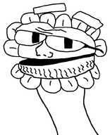 eyebrows flower glasses looking_at_you nose open_mouth plant soyjak storybots stubble subvariant:floweybang template variant:bangjak variant:floweyjak // 650x800 // 8.9KB