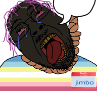 bloodshot_eyes brown_troonjak crying flag:minor_attracted_person glasses jimbo_(namefag) jimbo_(user) meta:namefags nigger open_mouth soyjak speech_bubble subvariant:chudfaggot suicide template tongue trend:slopjak undistorted variant:bernd // 768x719 // 65.0KB