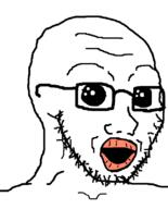 glasses oh_my_god_she_is_so_attractive open_mouth soyjak stubble variant:soyak // 644x800 // 30.6KB