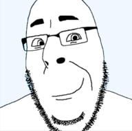 closed_mouth glasses stubble subvariant:wholesome_cobson template transparent_background variant:cobson // 615x613 // 105.0KB