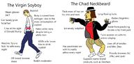 beard chad chad_thundercock fat fedora meta:nas meta:not_a_soyjak_but_this_post_still_has_a_soyboy_so_its_technically_ias meta:not_oc neckbeard soyboy technically_not_nas_because_of_glasses_and_stubble text variant:unknown virgin virgin_vs_chad // 2518x1200 // 455.5KB