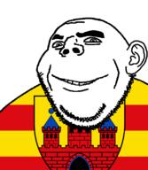 closed_mouth flag flag:oldenburg glasses grin holy_roman_empire looking_at_you smile soyjak stubble subvariant:gapealien thick_eyebrows variant:cobson variant:gapejak // 722x832 // 115.2KB