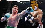 balding boxing boxing_ring brown_skin buff canelo_alvarez chat_bubble curly_hair dark_hair dark_skin glove irl_background mexico photo shirtless shitskin speech_bubble speech_bubble_empty subvariant:chudjak_front sweating trend:aryan variant:chudjak white_skin // 550x350 // 73.9KB