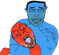 2soyjaks ack angry blood bloodshot_eyes calm choke_hold glasses meta:trendy_tuesday stubble subvariant:pol_face the_weak_should_fear_the_strong transparent_background trend:calm variant:bernd variant:chudjak // 1996x1844 // 553.1KB