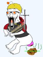 blond bullet full_body nate orange_eyes poop prolapse prolapsed_anus reddit subvariant:wewjak supersage sword variant:soyak // 2258x3000 // 1.0MB