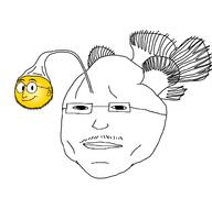 angler_fish glasses soyjak stubble variant:jackson variant:weirdpenis // 1300x1218 // 73.9KB