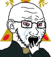 angeleno arm bloodshot_eyes cloak crying ear glasses hand onion open_mouth scared stubble thrembo // 708x800 // 39.5KB