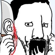 blood ear ear_removal hand holding_object knife stubble variant:chudjak // 600x600 // 128.0KB