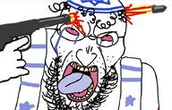 ack angry beard blood bullet clothes gun hair hat israel jews judaism kike kippah star_of_david suicide variant:angry_soyjak // 720x460 // 162.0KB