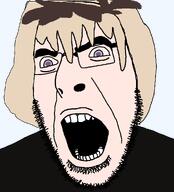 beard brown_hair gemerald glasses hair mouth_open purple_eyes sisa swabag trinitite variant:cobson // 905x1000 // 50.1KB