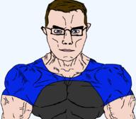 aryan buff jake jakparty_soy jartycuck lips subvariant:chudjak_front subvariant:muscular_chud variant:chudjak white_skin // 1059x929 // 63.4KB