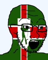 archer british england flag flag:nottinghamshire full_body glasses hair looking_to_the_right nottinghamshire open_mouth soyjak stubble teeth united_kingdom variant:soyak // 644x800 // 31.7KB