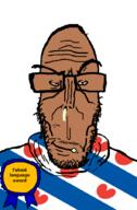 award booger brown_skin country countrywar crying europe european flag flag:friesland friesland glasses mucus mutt red_eyes seethe soyjak stubble subvariant:euromutt sweater text variant:markiplier_soyjak // 590x898 // 51.7KB