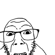 animated bouncing glasses open_mouth poyopoyo poyunpoyun soyjak stubble subvariant:dykeson variant:dylanjak // 300x400 // 414.9KB