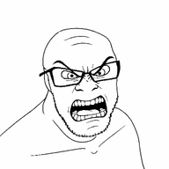angry bald glasses meta:ai_generated stubble teeth variant:feraljak white_background wrinkles // 1024x1024 // 268.5KB