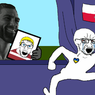 2soyjaks angry animated arm blond bloodshot_eyes blue_eyes crying curtain drawn_background ear flag flag:latvia flag:poland flag:ukraine full_body gigachad glasses grass hair hand heart holding_object judaism latvia monkey_dance open_mouth poland portrait sky smile soyjak star_of_david stubble ukraine variant:feraljak variant:soyak wall window // 900x576 // 100.8KB