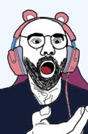 alyssa_mercante beta_male gay gayming headphones open_mouth soyjak streamer // 484x739 // 133.2KB