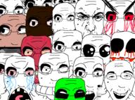 amerimutt bald blood blood_from_eyes collage cracked_skin crazy excited eye_sockets glasses glowing horny nigger oh_my_god_she_is_so_attractive ominous open_mouth punisher_face sad seething selfish_little_fuck skull soy soyjaks soylent squirreljak stubble subvariant:cobson_front subvariant:splicejak trend:squirreljakking variant:cobson variant:markiplier_soyjak variant:poopy // 1900x1405 // 259.8KB