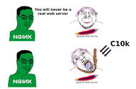 4soyjaks angry bloodshot_eyes crying dead feather glasses hair hanging internet logo mustache open_mouth programming purple_hair rope soyjak stubble suicide text tongue tranny variant:bernd variant:chudjak yellow_teeth // 1274x838 // 128.0KB