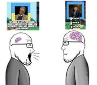 anti_racism big_brain closed_mouth cuckservative glasses open_mouth racism small_brain stubble subvariant:neutralplier subvariant:sideplier trvthnvke variant:markiplier_soyjak // 1588x1390 // 904.1KB