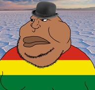 background bolivia bolivian braplivia brown_skin chud_(boorufag) chud_(soybooru) clothes fat fedora flag flag:bolivia hat imillitay mexico music salt variant:meximutt video // 888x848, 206.2s // 8.7MB