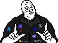 bald black_clothing c_sharp citrix glasses microsoft microsoft_azure microsoft_office net oc powershell stubble variant:fat windows // 546x406 // 22.2KB