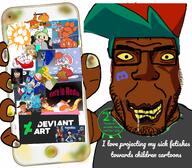 autism brimstone brown_skin clothes deviantart epi fetish fnf_pedo furaffinity furnigger furry inkbunny phone rule_34 sonic_the_hedgehog subvariant:chudplier teeth variant:chudjak variant:markiplier_soyjak // 1920x1675 // 2.6MB