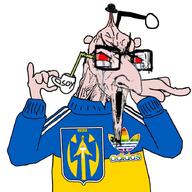 3soyjaks adidas antenna bloodshot_eyes brainlet clothes crying cup fedora flag gay glasses hat holding_object judaism large_nose logo oink pointing red_eyes reddit redditard small_brain soy soyjak stretched_mouth stubble track_suit ukraine variant:soyak variant:unknown white_skin // 900x900 // 393.9KB