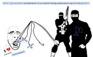 Warrior-Z(user) ahegao bait belt belt_buckle boot boots christianity falseflag fishing_rod gemini glasses i_love orthodox orthodox_cross orthodoxy punisher punisher_face shotgun subvariant:perceptive_chud variant:chudjak variant:cobson // 1460x900 // 81.5KB