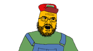 beard chicken_jockey glasses jack_black minecraft minecraft_movie open_mouth sneed soyjak stubble trend:sneed variant:flint_and_steel yellow_skin // 1245x681 // 25.3KB