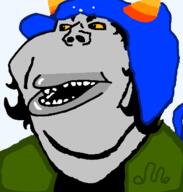 amerimutt blue_hat female green_clothes homestuck leo nepeta_leijon open_mouth or_something troll_(homestuck) zodiac // 598x628 // 18.3KB