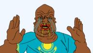 angry brown_eyes brown_skin crying fat flag:kazakhstan kazacktranny kazakhnigger kazakhroach kazakhstan mcdonalds mucus muttposter shitskin stubble variant:heelvsjak // 1193x677 // 82.4KB