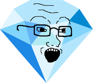 blue_skin diamond gem looking_to_the_right mineral open_mouth transparent_background variant:soyak // 480x429 // 33.3KB