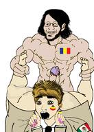 2soyjaks arm arm_band ass buff bussy butt drawing fat leg markiplier meta:pornographic_content mexican_twink mexico naked nsfw penis romanian_schizo sex shirtless soyjak spade subvariant:spadeson variant:cobson variant:markiplier_soyjak // 360x503 // 96.1KB