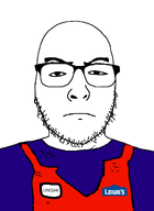 bald employee looking_at_you lowes slave stubble transparent_background variant:uncjak vest wagie // 900x1237 // 122.1KB