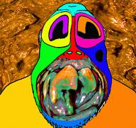 colorful deformed glasses nsfw poop poopjak slopjak soyjak stubble variant:bernd you_were_one_i_ker // 1200x1125 // 2.9MB
