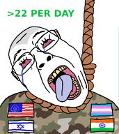american_flag hanging indian_flag israeli_flag meta:tagme queen_of_spades soldier text transgender_flag variant:gapejak // 800x900 // 125.5KB