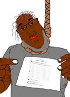 allah beard black_skin grey_hair holding_object islam marcellus_williams nigger rope tranny // 783x1080 // 339.0KB