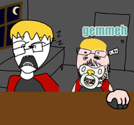 artist:ploot beard bed caca chair door gem glasses moon mouse nate night pacifier price_tag sleeping stubble subvariant:mustached_gapejak table text variant:gapejak variant:soyak window yawn z // 1508x1396 // 379.1KB